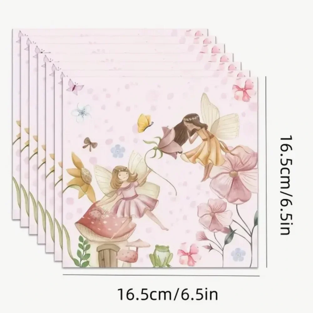 Fairy Garden Party Luncheon Paper Napkins, 20-ct